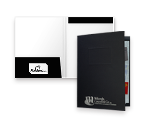 9 x 12 Presentation Folders - One Pocket (Left) w/ Document Attachment Tab & 1” Double Scored Spine | Folders.com
