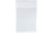 9 3/4 x 14 1/2 Plastic Envelopes with Button & String Tie Closure (Pack of 2)