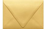 A6 Contour Flap Envelope (4 3/4 x 6 1/2) Gold Metallic