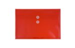 9 3/4 x 13 Plastic Envelopes with Button & String Tie Closure - Letter Booklet - (Pack of 12) Red