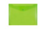 9 3/4 x 13 Plastic Envelopes with Snap Closure - Letter Booklet - (Pack of 6) Lime Green