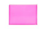 9 3/4 x 13 Plastic Envelopes with Zip Closure - Letter Booklet - (Pack of 12) Hot Pink