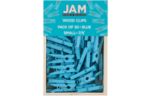 Small 7/8 Inch Wood Clips (Pack of 50) Blue