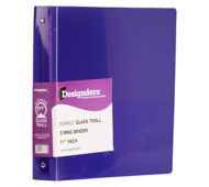 10 3/8 x 1 1/2 x 11 5/8 Plastic 1.5 inch Binder, 3 Ring Binder (Pack of 1)