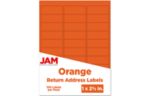 1 x 2 5/8 Rectangle Return Address Label (Pack of 120) Orange