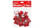 Medium Binder Clips (Pack of 15) Red