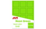 2 x 2 Square Label (Pack of 120) Neon Green