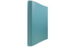 9 3/8 x 3/4 x 11 1/2 Italian Leather 0.75 inch Binder, 3 Ring Binder (Pack of 1) Turquoise