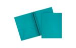 Two Pocket Heavy Duty Plastic Presentation Folders (Pack of 6) Teal