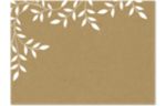 A1 Flat Card (3 1/2 x 4 7/8) White Leaves