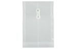 6 1/4 x 9 1/4 Plastic Envelopes with Button & String Tie Closure - Open End - (Pack of 12) Clear