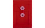 4 1/4 x 6 1/4 Plastic Envelopes with Button & String Tie Closure (Pack of 6) Red