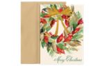 5 5/8  x 7 7/8 Folded Card Set (Pack of 16) Christmas Greens