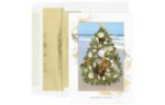 5 5/8  x 7 7/8 Folded Card Set (Pack of 16) Tree of Shells
