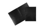 Two Pocket 3 Hole Punch Heavy Duty Plastic Presentation Folders (Pack of 6) Metallic Black
