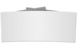 6 1/4 Belly Band White 100% Recycled 80lb.