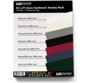 8 1/2 x 11 Cardstock Linen Variety Pack of 105