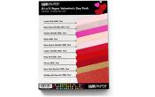 8 1/2 x 11 Paper Valentine's Day Variety Pack of 100