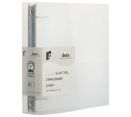 10 3/8 x 2 x 11 5/8 Plastic 2 inch Binder, 3 Ring Binder (Pack of 1)