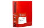 12 1/2 x 3 1/4 x 11 5/8 Plastic 3 inch, 3 Ring Binder (Pack of 1) Red
