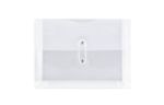 5 1/2 x 7 1/2 Plastic Envelopes with Button & String Tie Closure (Pack of 12) Clear