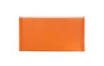5 x 10 Plastic Envelopes with Zip Closure - #10 Booklet - (Pack of 6) Orange