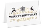 A7 Folded Card Set (Pack of 25) Merry Christmas