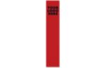 1 11/16 x 5 9/16 Bookmark Ruby Red