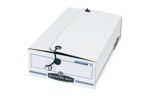 14 1/4 x 9 x 4 String & Button File Storage Boxe White