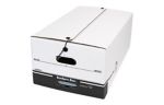 24 x 15 x 10 1/2 String and Button File Storage Boxes White