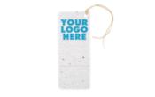 Seed Paper Tag w/ Perforation w/ Ribbon(Full Color - 1 Side)