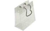 6 5/16 x 3 x 6 5/16 Glossy Clear Colored Gift Bag (Pack of 10)