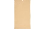 7 x 12 Hanging Zipper Barrier Bag w/Tear Notches (Pack of 100) Brown Kraft w/Tear Notches