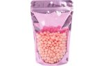 5 7/8 x 3 1/2 x 9 1/8 Stand Up Zipper Pouch w/Hang Hole (Pack of 100) Brilliant Pink
