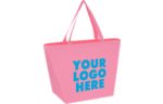 Non-Woven Budget Shopper Tote Bag (Silk-Screen) Pink