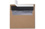 A7 Foil Lined Invitation Envelope (5 1/4 x 7 1/4) Grocery Bag w/Silver LUX Lining