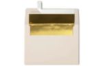 A6 Foil Lined Invitation Envelope (4 3/4 x 6 1/2) Natural w/Gold LUX Lining