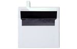 A7 Invitation Envelope (5 1/4 x 7 1/4) White w/Black LUX Lining