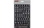 Alphabet Sticker Label (Pack of 96) Silver