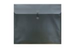 15 x 18 Plastic Envelopes with Button & String Tie Closure - Booklet - (Pack of 6) Metallic Dark Green