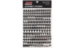 Alphabet Sticker Label (Pack of 96) Black