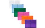 9 3/4 x 13 Plastic Expansion Envelopes with Elastic Band Closure - Letter Booklet - 2.5 Inch Expansion - (Pack of 12) Assorted
