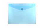 9 3/4 x 13 Plastic Envelopes with Snap Closure - Letter Booklet - (Pack of 12) Blue