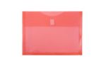 9 3/4 x 13 Plastic Envelopes with Hook & Loop Closure - Letter Booklet - (Pack of 12) Red