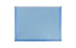 9 3/4 x 13 Plastic Envelopes with Zip Closure - Letter Booklet - (Pack of 6) Blue