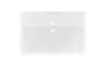 9 3/4 x 14 1/2 Plastic Envelopes with Button & String Tie Closure - Legal Booklet - (Pack of 12) Clear