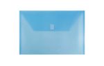 9 3/4 x 14 1/2 Plastic Envelopes with Hook & Loop Closure (Pack of 12) Blue