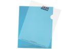 Two Pocket Corrugated Fluted Folders (Pack of 6) Blue