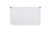 6 x 9 1/2 Plastic 3 Hole Punch Binder Envelopes with Zip Closure - #10 Booklet - (Pack of 12)