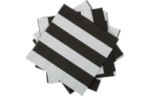 Paper Beverage Napkin (40 per pack) - Medium (6 1/5 x 6 1/2) Black Stripes